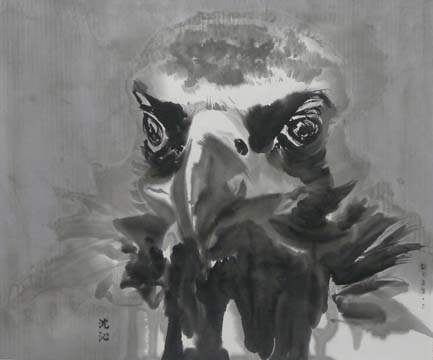 Shen Qing: Ohne Titel (Tusche auf Papier); Quelle: Galerie 99, Aschaffenburg